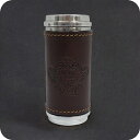 オロビアンコ 携帯灰皿 メンズ レディース ブランド Orobianco アルミ合金、牛革 革巻き ORA-001 BR ブラウン 小物