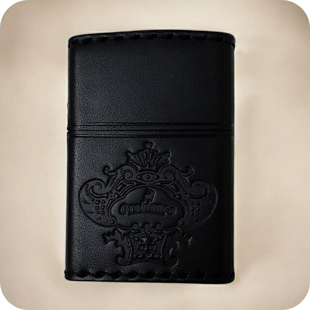 オロビアンコ ライター メンズ レディース ブランド Orobianco 真鍮、牛革 ZIPPO 革巻き ORZ-001 BK ブラック 小物