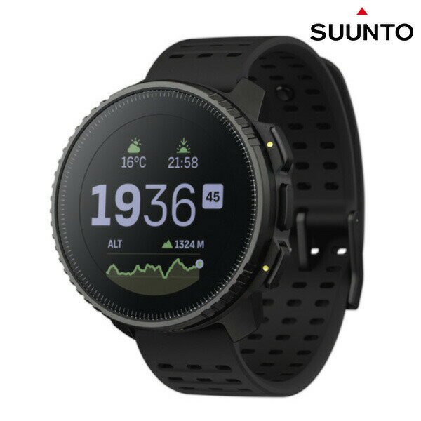 スント バーティカル オールブラック 充電式クオーツ スマートウォッチ ブランド メンズ レディース SUUNTO SS050862000 デジタル ブラック 黒 ギフト 父の日 プレゼント 実用的