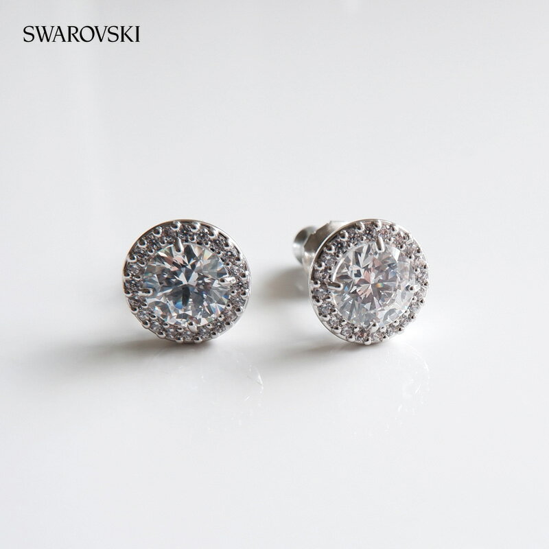 Cubic Zirconia - スワロフスキー ピアス レディース ブランド SWAROVSKI Una Angelic スタッド スワロフスキー 両耳用 5636269 シルバー アクセサリー
