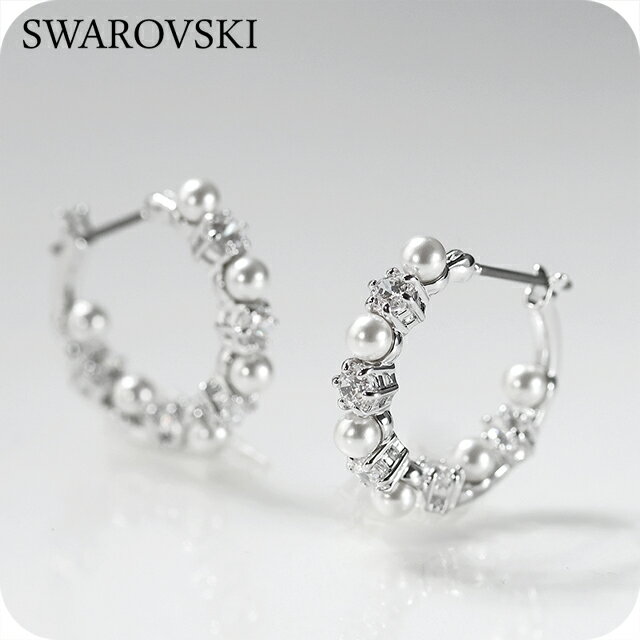 樂天商城 - スワロフスキー ピアス レディース ブランド SWAROVSKI Matrix フープ スワロフスキー 両耳用 5709256 シルバー アクセサリー