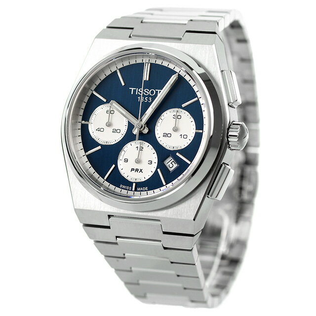 ティソ T-クラシック ピーアールエックス 自動巻き 腕時計 メンズ クロノグラフ TISSOT T1374271104100 アナログ ブルー スイス製