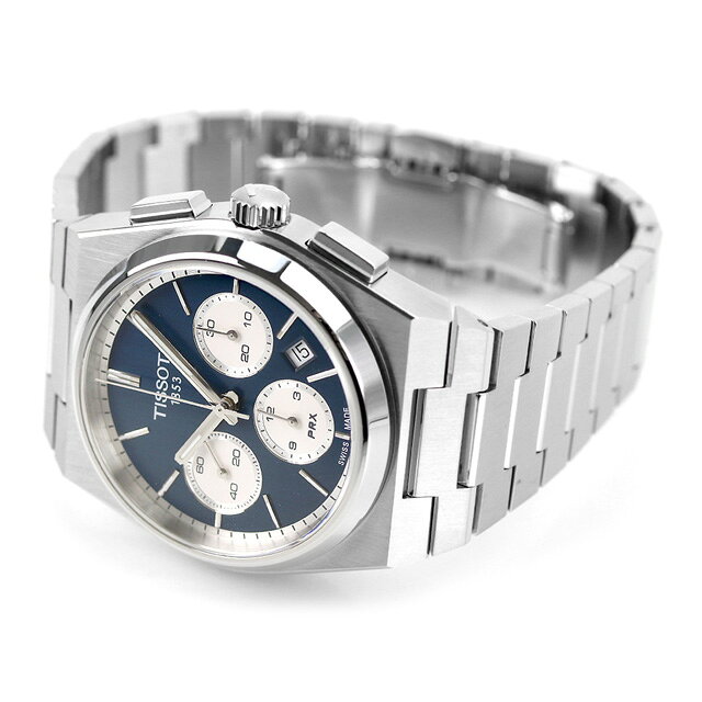 ティソ T-クラシック ピーアールエックス 自動巻き 腕時計 メンズ クロノグラフ TISSOT T1374271104100 アナログ ブルー スイス製