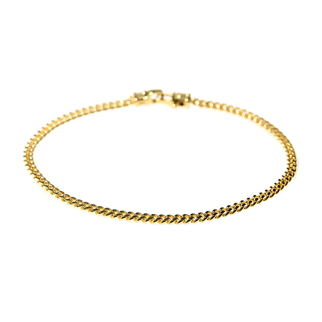Infinitownのトムウッド ブレスレット メンズ レディース TOMWOOD Curb Bracelet M Gold 8.3inch 100258 ゴールド アクセサリー 腕輪 ジュエリー ブランド 高級 おしゃれ プレゼント 実用的 ペア｜アングル2