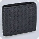 ボッテガ・ヴェネタ 二つ折り財布 メンズ ブランド BOTTEGA VENETA イントレチャート レザー 193642 V47W1 8838 ネイビー(4)