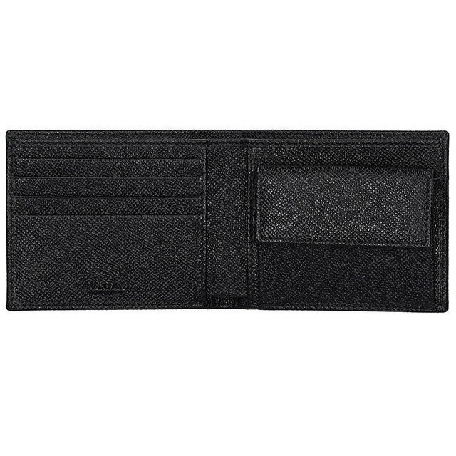 ブルガリ 二つ折り財布 コンパクト メンズ BVLGARI 280287 BLK ブラック ウォレッ...