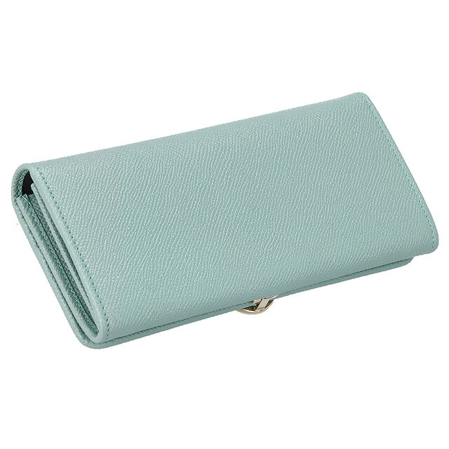 ブルガリ 長財布 レディース BVLGARI レザー 287301 GLATU ターコイズ ウォレット ...