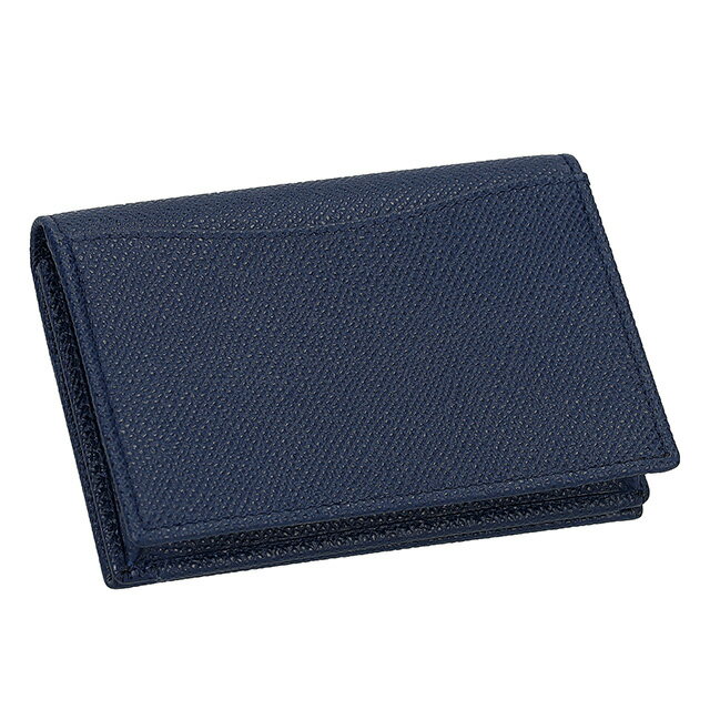 ブルガリ 名刺入れ メンズ ブランド BVLGARI レザー 288287 BL ME ネイビー/グリーン