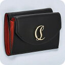 \さらに+9倍★16日02時迄/ クリスチャン ルブタン 三つ折り財布 レディース ブランド CHRISTIN LOUBOUTIN 3235108 CM6S ブ...