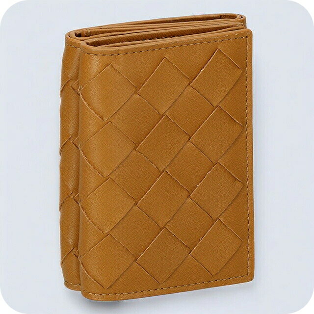 Rakuten - ボッテガ・ヴェネタ 三つ折り財布 レディース ブランド BOTTEGA VENETA イントレチャート 609285 VCRA1 2596 ブラウン