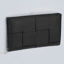 ボッテガ・ヴェネタ 長財布 メンズ ブランド BOTTEGA VENETA マキシイントレチャート レザー 651368 V3UO1 8803 ブラック(4)