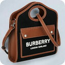 \さらに+4倍★今だけ!!/ バ−バリ− ハンドバッグ レディース ブランド BURBERRY 8055746 ブラック/ブラウン