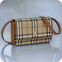 \今ならさらに+9倍/ バ−バリ− ショルダーバッグ レディース ブランド BURBERRY チェック 8070421 ベージュ