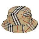 バ−バリ− ハット メンズ レディース ブランド BURBERRY チェック 8085726 L ベージュ