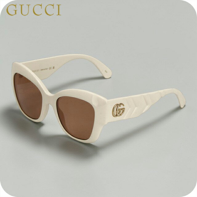 グッチ GUCCI シェリーライン サングラス ゴールド&amp;ブラウン GG0226SK 中古 新入荷 GU0614 GUCCI - GUCCI グッチ サングラスの通販 by RECLOラクマ店（リクロ