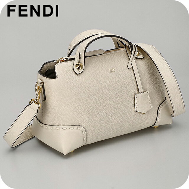 FENDI - フェンディ ハンドバッグ レディース ブランド FENDI レザー ITALY 8BL146-0ANT2 F0VWM ホワイト 軽量 小さめ 手提げ 高級 おしゃれ プレゼント 女性 実用的 かわいい