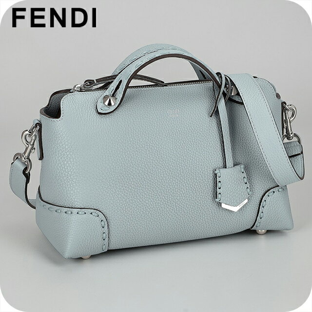 FENDI - フェンディ ハンドバッグ レディース ブランド FENDI レザー ITALY 8BL146-0ARBB F1NQ0 ライトブルー 軽量 小さめ 手提げ 高級 おしゃれ プレゼント 女性 実用的 かわいい