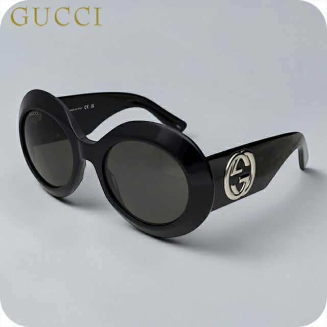 乐天商城 - グッチ サングラス レディース ブランド GUCCI GG1647S 007 ブラック