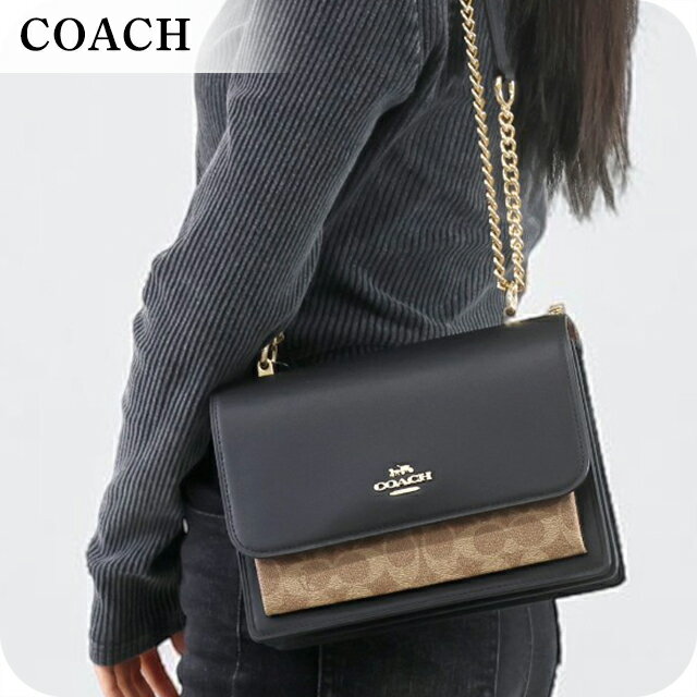 乐天商城 - コーチ ショルダーバッグ レディース ブランド COACH Cambodia CV978 IMXB2 ブラック/ブラウン 斜めがけ 高級 おしゃれ プレゼント 女性 実用的 かわいい