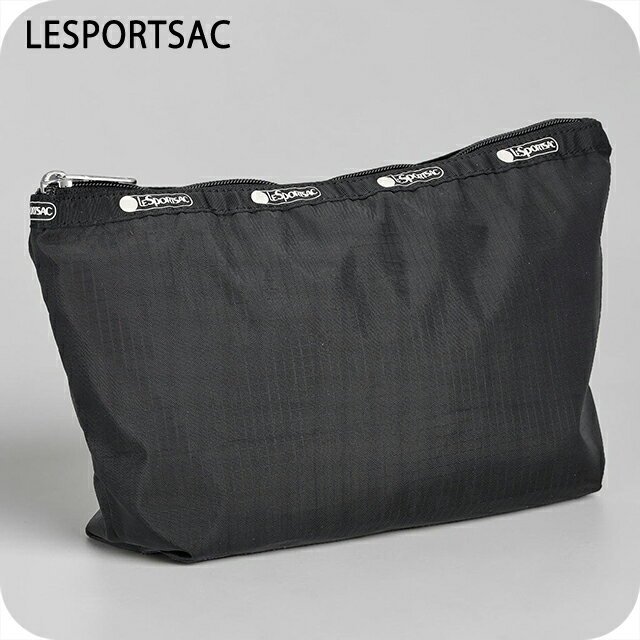 Rakuten - レスポートサック ポーチ レディース ブランド LeSportsac VIETNAM 3950 JET BLACK L ブラック