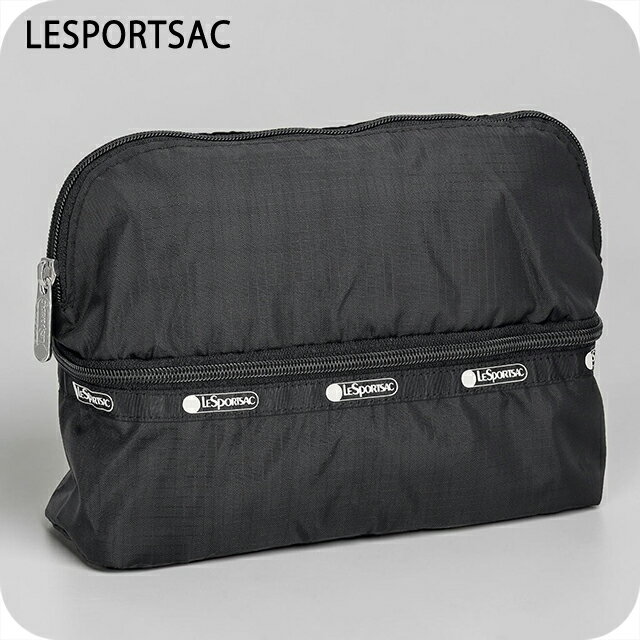 レスポートサック ポーチ レディース ブランド LeSportsac VIETNAM 3955 JET BLACK L ブラック