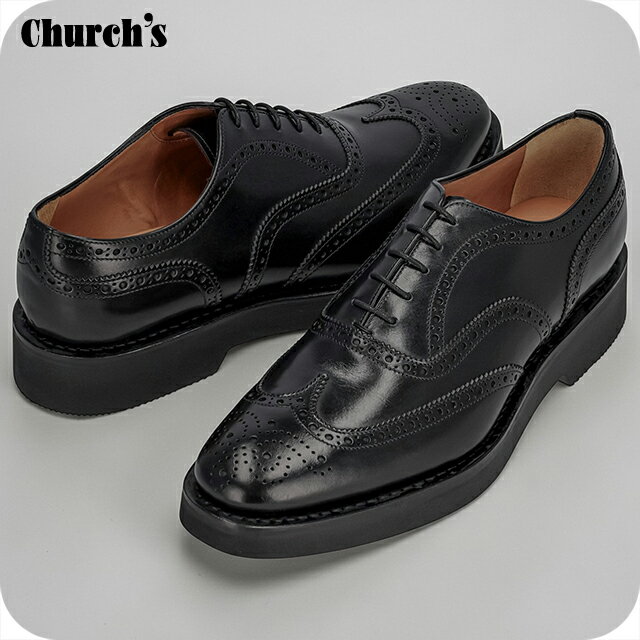 Wingtip - チャーチ ビジネスシューズ メンズ ブランド Church's レザー ENGLAND CHETWYND L F0AAB ブラック シューズ