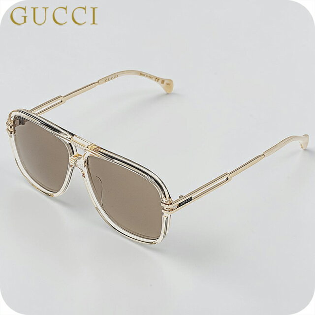 Rakuten - グッチ サングラス メンズ ブランド GUCCI ITALY GG1105S 004 イエロー/ゴールド/アイボリー