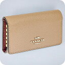 コーチ キーケース レディース ブランド COACH レザー 76741 IMTAU 1 ピンクベージュ/ボルドー