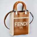\今ならさらに+9倍/ フェンディ ハンドバッグ レディース ブランド FENDI 8BS0510ANT7 F1LG2 ブラウン/アイボリー