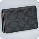 コーチ 名刺入れ メンズ ブランド COACH シグネチャー 91633 QBLWO ブラック 高級 おしゃれ プレゼント 実用的