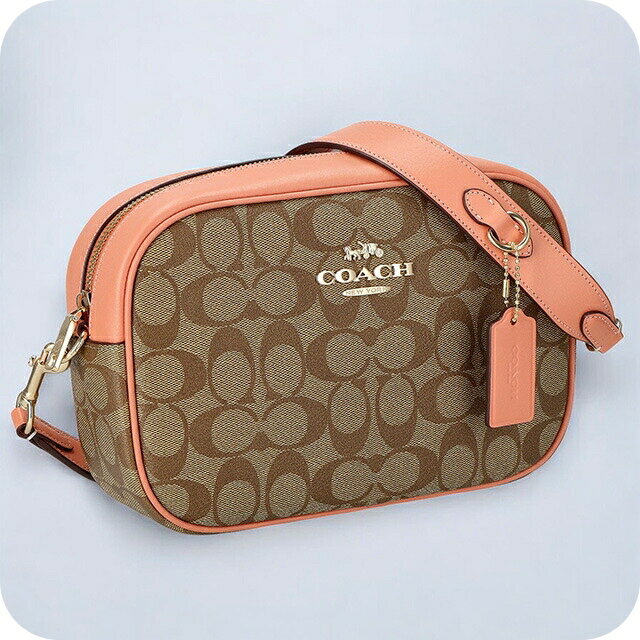 コーチ ショルダーバッグ レディース ブランド COACH シグネチャー CA547 IMVH0 1 ブラウン/ライトコーラル