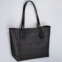 \全品さらに+9倍/ コーチ トートバッグ レディース ブランド COACH シグネチャー CV976 QBMI5 1 チャコール/ブラック