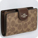 \全品さらに+9倍/ コーチ 二つ折り財布 レディース ブランド COACH シグネチャー CW786 IMXHE 1 ブラウン