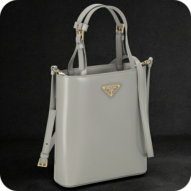 PRADA - プラダ ハンドバッグ レディース ブランド PRADA レザー 1BA401 グレー