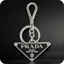 \今ならさらに+9倍/ プラダ キーリング メンズ レディース ブランド PRADA 1PS057 シルバー/ブラック