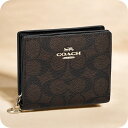 \全品さらに+9倍/ コーチ 二つ折り財布 レディース ブランド COACH CW789 ダークブラウン ウォレット 高級 おしゃれ プレゼント 実用的