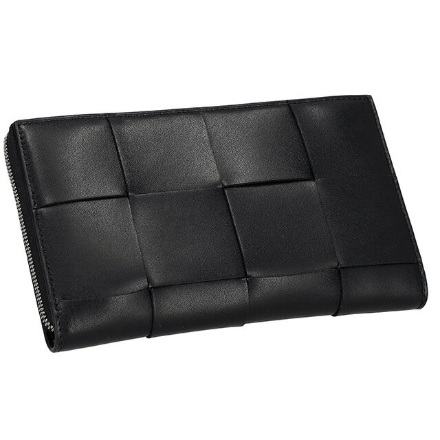 ボッテガ・ヴェネタ 長財布 メンズ レディース ブランド BOTTEGA VENETA レザー 649607-V47V1 ブラック ウォレット 高級 おしゃれ プレゼント 実用的