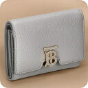 バ−バリ− 三つ折り財布 レディース ブランド BURBERRY 8070433 グレー ウォレット 高級 おしゃれ プレゼント 実用的