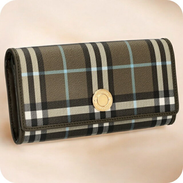 ＼今ならさらに+9倍／ バ−バリ− 長財布 メンズ ブランド BURBERRY 8073902 オリーブグリーンカーキ ウォレット 高級 おしゃれ プレゼント 実用的
