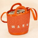 \今ならさらに+9倍/ マルニ ハンドバッグ レディース ブランド MARNI SCMP0056Q1-P3860 オレンジ 軽量 小さめ 手提げ 高級 おしゃれ...