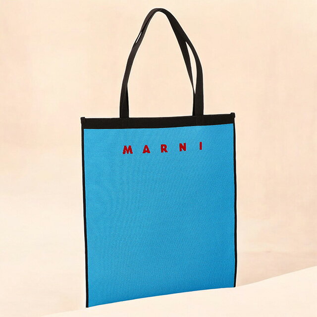 マルニ トートバッグ メンズ MARNI SHMQ0033A0-P4547 アズールブルー 軽量 手提げ ブランド 高級 おしゃれ プレゼント 男性 実用的 かっこいい(4.0)