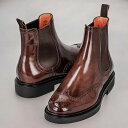 \今ならさらに+9倍/ サントーニ ブーツ メンズ ブランド Santoni レザー MGWB17855-NERIP ブラウン