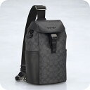 \今ならさらに+9倍/ コーチ ボディバッグ メンズ ブランド COACH CT712 チャコール/ブラック