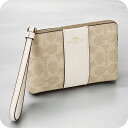 \全品さらに+9倍/ コーチ ポーチ レディース ブランド COACH CW854 サンド/チョーク