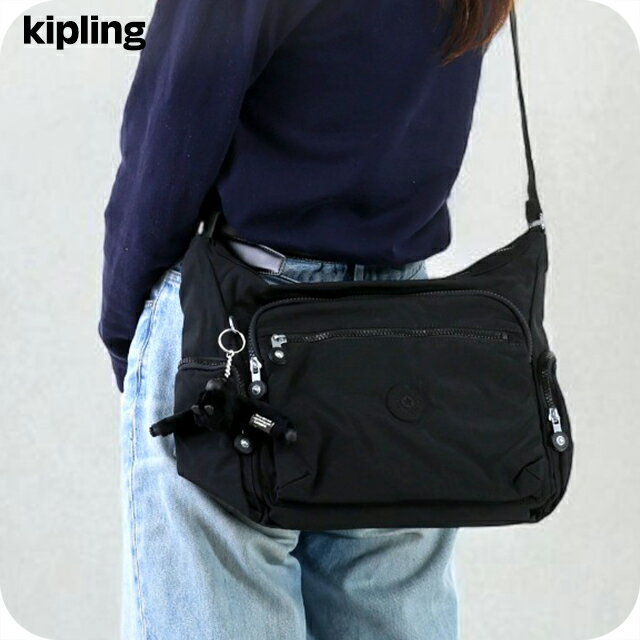 キプリング ショルダーバッグ レディース ブランド Kipling K15255P39 ブラック 斜めがけ 高級 おしゃれ プレゼント 女性 実用的 かわいい