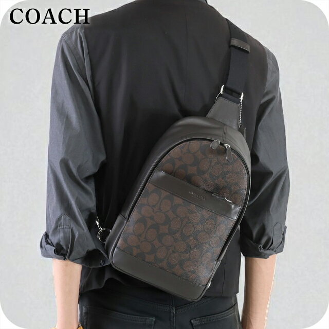 ＼全品10倍+さらに5倍★3日間だけ／ コーチ ボディバッグ メンズ ブランド COACH 54787 MA BR ダークブラウン系 斜めがけ 軽量 小さめ ブランド 高級 おしゃれ プレゼント 男性 実用的 かっこいい