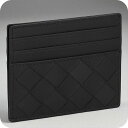 ボッテガ・ヴェネタ カードケース メンズ レディース ブランド BOTTEGA VENETA 607361-V3US3 8966 ブラック 定期入れ 高級 おし...
