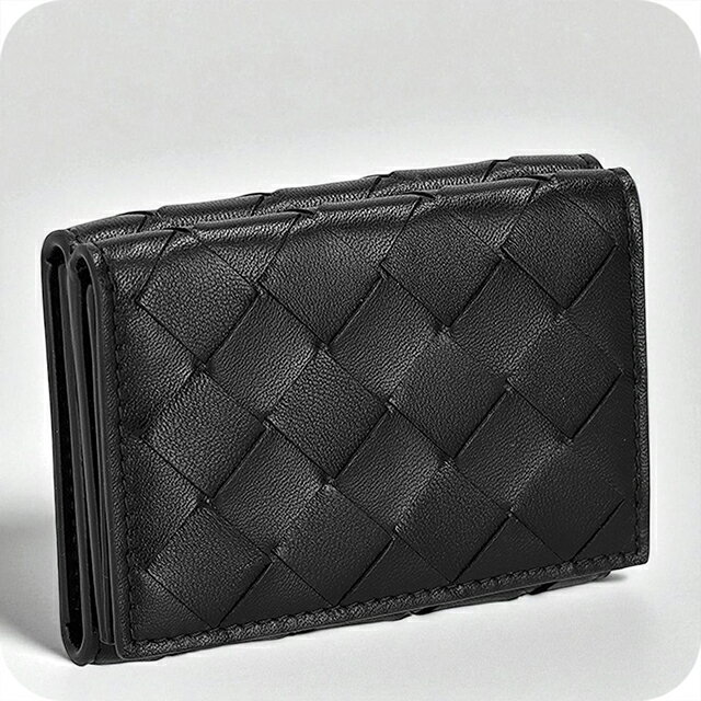 ボッテガヴェネタ 財布（レディース） ＼新春ポイントUP★さらに+6倍／ ボッテガ・ヴェネタ 三つ折り財布 レディース ブランド BOTTEGA VENETA 609285-V3UH1 8803 ブラック ウォレット 高級 おしゃれ プレゼント 実用的