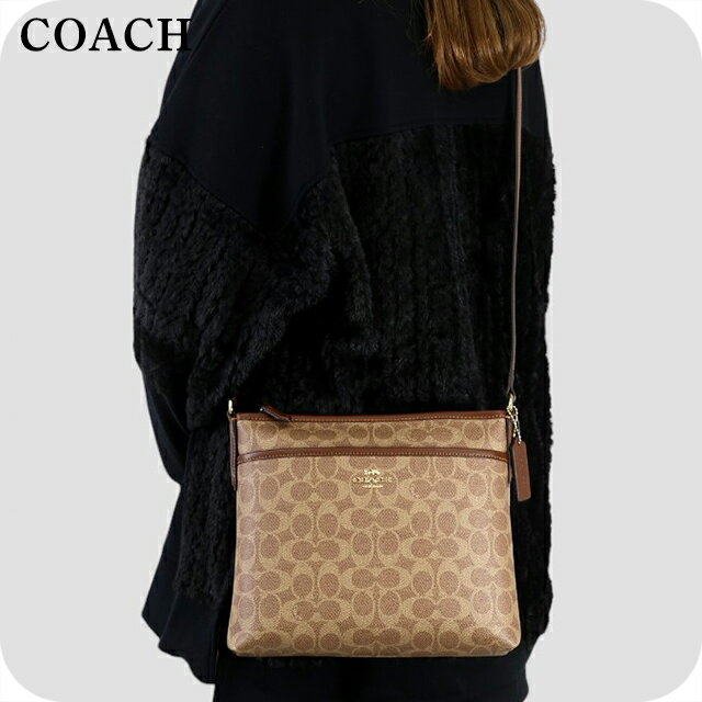 COACH - コーチ ショルダーバッグ メッセンジャーバッグ レディース アウトレット ブランド COACH CCQ21 IMXHE ブラウン 斜めがけ 高級 おしゃれ プレゼント 女性 実用的 かわいい