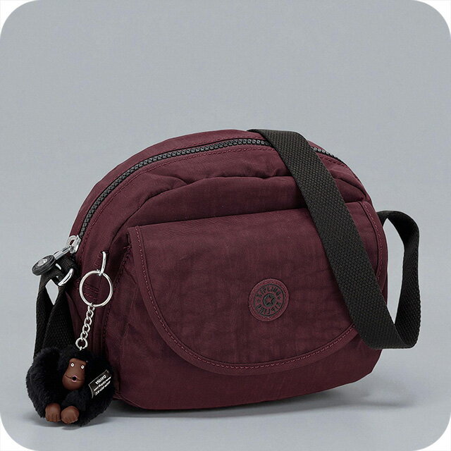 乐天商城 - キプリング ショルダーバッグ レディース ブランド Kipling K153131QG MULBERRY MOCHA ボルドー 斜めがけ 高級 おしゃれ プレゼント 女性 実用的 かわいい